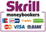 Skrill (Moneybookers) ist die sichere Art, weltweit zu bezahlen, ohne ihre Bezahldaten jedesmal neu einzugeben. Sie k�nnen in 200 L�ndern �ber 100 verschiedene Zahlungsoptionen nutzen, einschlie�lich aller wichtigen Kredit- und EC- Karten. 